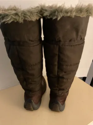 Cougar women Brown Tall non fur suede waterproof attract boots US 7 thumbnail 6