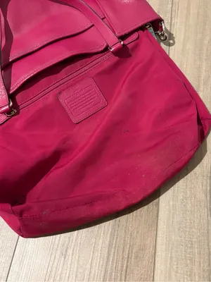 Coach Crossgrain Leather convertible‎ Pocket Tote F34497 Cranberry thumbnail 4