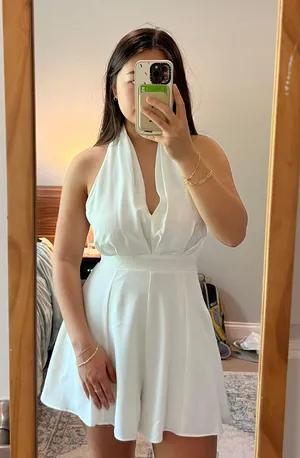 DO+BE White Halter Neck Romper thumbnail 1