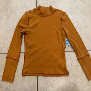 Free People autum pearl ribbed turtleneck long sleeves size medium thumbnail 1