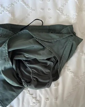 Nike Army Green Dri-Fit Running Shorts thumbnail 4
