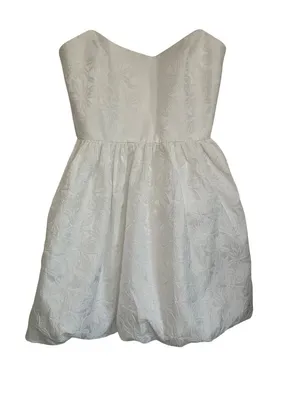 Amanda Uprichard Addison Dress in Ivory X-Small New Womens Mini Strapless thumbnail 5