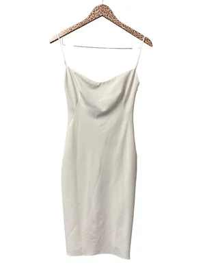 Katie May Pretty Bird Sleeveless Cowl Draped Back Dress Ivory White Small Bridal thumbnail 5