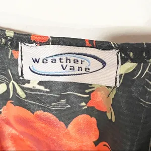 Weathervane Small Y2K Black‎ Floral Lace Trim Cami Tank Lingerie Top thumbnail 3