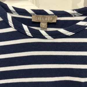 Lilla P Womens Navy Blue White Striped Short Sleeve Pocket‎ T-Shirt Dress Size S thumbnail 2