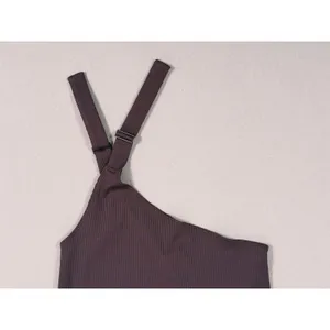 Alo Yoga Alosoft Revelation Ribbed Tank Top Size Small Brown Elevated Minimalist thumbnail 6