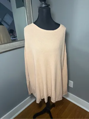 Eileen Fisher Organic Cotton Silk Blend Waffle Knit XL thumbnail 2