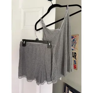 Gilligan & O'Malley Modal Pajama Set Gray Lace Trim Cami Shorts XS Target thumbnail 5