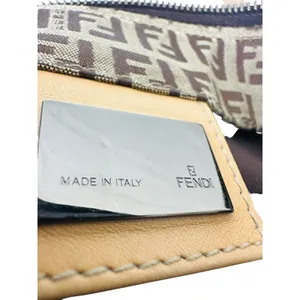 FENDI Zucca Tote‎ Bag Brown Beige Canvas Leather Read Pre-owned thumbnail 6