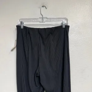Anthropologie Maeve Black Ribbed Flare Leggings Sz M NWT thumbnail 9