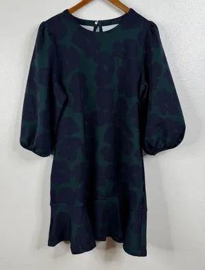 OTG Floral Long Sleeve‎ Midi Dress Size Large thumbnail 1