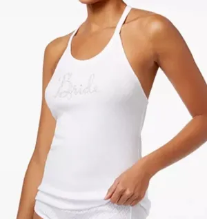 NWT Betsey‎ Johnson Bride Lace T-Back Tank Top thumbnail 1