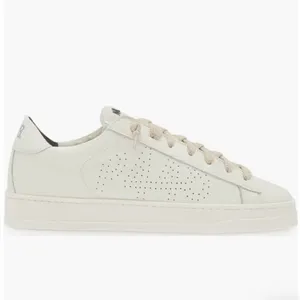 P448. Women’s White Leather Jack Laceup Sneaker thumbnail 2