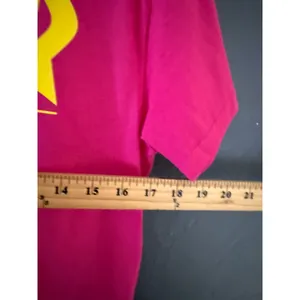Thrasher Magazine Graphic T-Shirt Hot Pink Yellow Logo Skate Tee Womens Small thumbnail 5