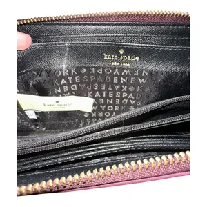 Kate Spade Deep Plum Wilson‎ Road Neda Zip Around Wallet thumbnail 6