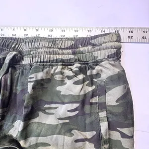 Sanctuary Camo Joggers Womens Small Green Camouflage Drawstring Waist Pants Soft thumbnail 5