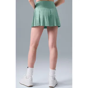 Alo Airlift Grand Slam Tennis Skirt Botanical Green High-Rise Waist Pleats Skort thumbnail 4