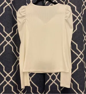 Long Sleeve White Shirt Size 6 thumbnail 2