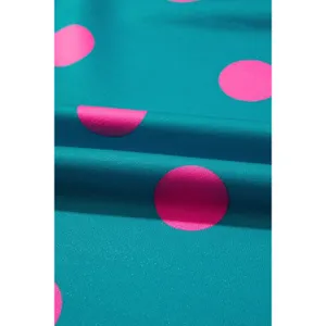 Polka Dot Contrast Patchwork Round Neck Baggy Sweatshirt thumbnail 9