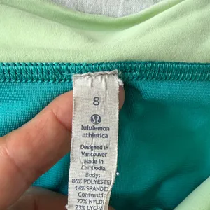 Lululemon Speed Up Women’s Teal Shorts - Stretch Performance thumbnail 6