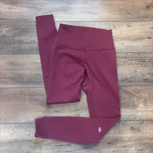 Alo Yoga High-Waist Airbrush Legging Burgundy Small 28.5" Inseam Activewear Yoga thumbnail 3