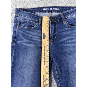 Articles Of Society Jeans Women 28 Low Rise Skinny Dark Denim Capsule Minimalist thumbnail 4