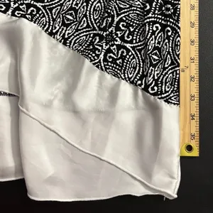 Anne Klein Womens Dress Black White Medallion‎ Paisley High-Low Size M thumbnail 6
