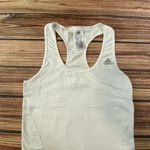 Adidas Tank Top Women's XS White Climalite Racerback Athletic Gym Shirt thumbnail 2