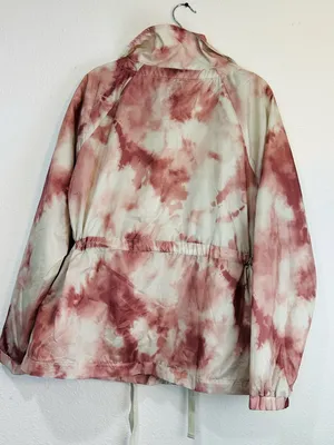Maurice's Tie-Dye Pink Anorak Jacket with Drawstring Waist - Women thumbnail 4
