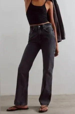 NWT Free People Xena Slim Straight Nonstretch Denim Jeans 31, DARK NIGHT thumbnail 2