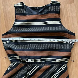 Vintage Positive Attitude Striped Maxi Dress | Size 12 thumbnail 8