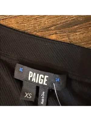 PAIGE Theresa Top Ribbed Cold Shoulder‎ Ribbed Knit XS NWT thumbnail 5