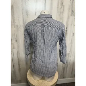 Zara stripped blouse thumbnail 4
