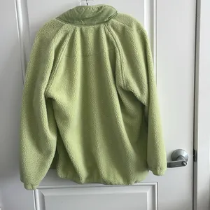 Staccato Women’s Neon Green Fuzzy Button Jacket w/ 3 Pockets - Size Medium thumbnail 6