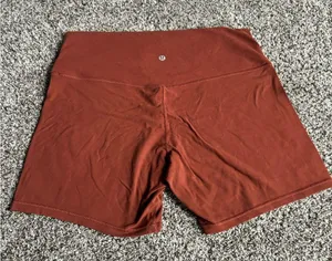 Lululemon Athletica Brown Athletic Shorts High-Rise Stretch thumbnail 2