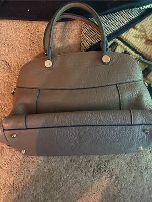 Furla Taupe Leather‎ Satchel with Gold-Tone Charm thumbnail 2