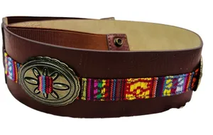Steve Madden Aztec Brown Belt M/L thumbnail 1
