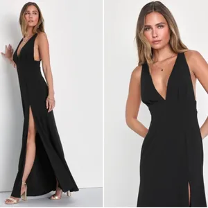 LULU's Prom Wedding Special Event Modern Chic Sexy Mermaid Maxi Dress thumbnail 4