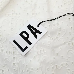 LPA Gabriella Eyelet Maxi Dress in Coconut Milk Medium thumbnail 7