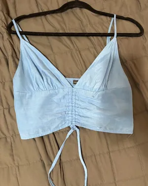 Kendall + Kylie Crop top blue thumbnail 1