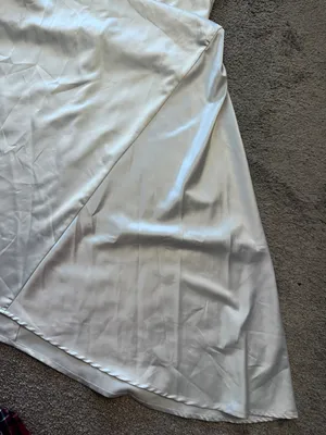 ZARA White Satin Dress thumbnail 3
