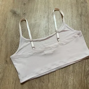 Open‎ Edit | Women's Blush Pink Adjustable Cropped Camisole Top Bra, Size M thumbnail 2