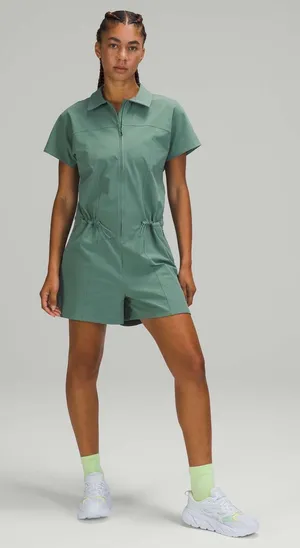 Free People Lululemon Stretch Rib Pocketed Romper thumbnail 1
