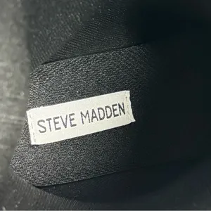 Steve Madden Glossy Tall Black‎ Heeled Rubber Boots Size 7 thumbnail 9