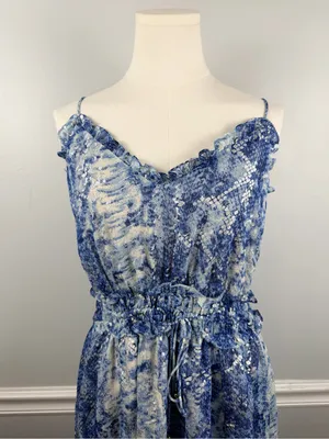New Elliatt midi Dress Blue Silver the Collection dress size medium thumbnail 5