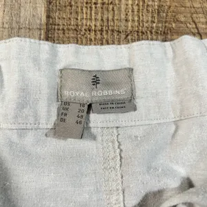 Royal Robbins Hempline Capri Pants Womens 16 Gray Hemp Blend Travel Hiking UPF50 thumbnail 6