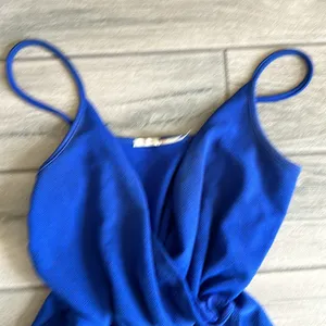 Kimchi blue cobalt romper thumbnail 2
