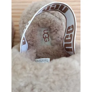 UGG Fluff Yeah Slide Slippers Taupe Sand Size EU 36 US 5 W Great Condition thumbnail 9