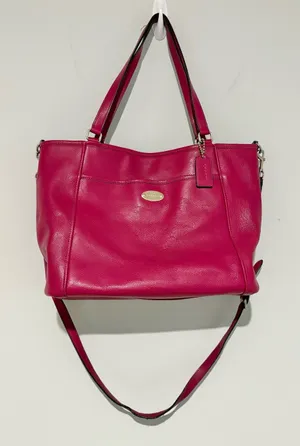 Coach Crossgrain Leather convertible‎ Pocket Tote F34497 Cranberry thumbnail 1