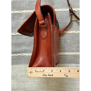 Vintage Brown Woven Leather Etienne Aigner Boho Purse Handbag thumbnail 7